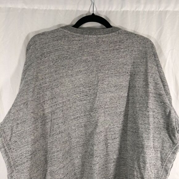J. Crew Sweater Men's Medium Grey Crew Neck Long Sleeve Cotton Blend Pullover - Picture 9 of 10